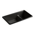 Product Image of Smart Divide 33" Top-/Undermount Double-Bowl Kitchen Sink (Black/Black), K-6625-7