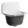 Product Image of Bannon 22-1/4" X 18-1/4" Wall-Mount Or P-Trap Mount Service Sink w/ Rim Guard And Blank Back (White), K-6718-0