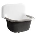 Product Image of Bannon 24" X 20-1/4" Wall-Mount Or P-Trap Mount Service Sink w/ Rim Guard And Blank Back (White), K-6719-0