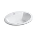 Product Image of 20-1/4" Oval Drop-In Bathroom Sink (White), K-2699-1-0