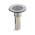 Product Image of Brass Sink Drain And Strainer w/ Tailpiece For 3-1/2" To 4" Outlet (Polished Chrome), K-8807-CP