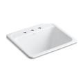 Product Image of 25" Top-/Undermount Single-Bowl Utility Sink (White), K-19017-3-0