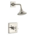 Product Image of Pinstripe Pure Rite-Temp Shower Trim Kit w/ Cross Handle, 2.5 Gpm (Vibrant Polished Nickel), K-TS13134-3A-SN