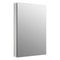 Product Image of Catalan 24-1/8" W X 36-1/8" H Aluminum Single-Door Medicine Cabinet w/ 107 Degree Hinge (Satin Anodized Aluminum), K-2936-PG-SAA