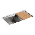 Product Image of Poise 33" Undermount Double-Bowl Kitchen Sink (Stainless Steel), K-3159-NA