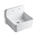 Product Image of 24" Top-/Wall-Mount Single-Bowl Farmhouse Kitchen Sink (White), K-12701-0