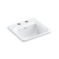 Product Image of 15" Top-Mount Single-Bowl Bar Sink (White), K-6579-2-0