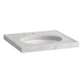Product Image of Kathryn 24" X 22" Marble Console Tabletop w/ 8" Widespread Faucet Holes And Cut For K-2205-G/K-2210-G Undermount Bathroom Sink (White Carrara Marble), K-3023-WH