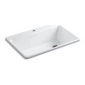 Product Image of 33" Top-Mount Single-Bowl Workstation Kitchen Sink (White), K-5871-1A2-0
