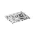 Product Image of 19-3/4" Rectangular Undermount Bathroom Sink, No Overflow (Botanical Study), K-14275-BT-0