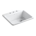 Product Image of 25" Top-Mount Single-Bowl Kitchen Sink (White), K-5872-3A1-0
