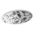 Product Image of Botanical Study Caxton 19-1/4" Oval Undermount Bathroom Sink, No Overflow (Botanical Study), K-14218-BT-0
