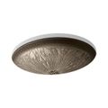 Product Image of 17-1/2" Oval Undermount Bathroom Sink, No Overflow (Medium Patina), K-14297-MP1
