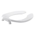 Product Image of Lustra Round-Front Toilet Seat w/ Check Hinge (White), K-4680-C-0