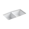 Product Image of 33" Undermount Double-Bowl Kitchen Sink (White), K-5846-5U-0