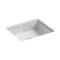 Product Image of 19-3/4" Square Undermount Bathroom Sink, No Overflow (Empress Bouquet), K-14275-SMC-0
