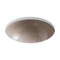 Product Image of 16-1/4" Round Undermount Bathroom Sink, No Overflow (Bouclé Tweed), K-2349-HV