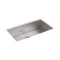 Product Image of 33" Top-/Undermount Single-Bowl Kitchen Sink (Stainless Steel), K-3821-4-NA