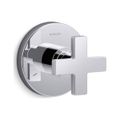 Product Image of Mastershower Transfer Valve Trim w/ Cross Handle (Polished Chrome), K-T73140-3-CP