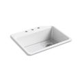 Product Image of 27" Top-Mount Single-Bowl Kitchen Sink (White), K-8668-3A1-0