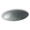 Product Image of Whist 19" Oval Wall-Mount/Undermount Bathroom Sink, No Overflow (Opaque Stone), K-2741-G8-B11