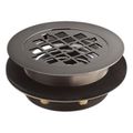Product Image of Round Shower Drain For Use w/ Plastic Pipe, Gasket Included (Vibrant Titanium), K-9132-TT