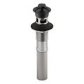Product Image of Bathroom Sink Drain w/ Overflow And Non-Removable Metal Stopper (Matte Black), K-7127-A-BL
