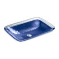 Product Image of 20-3/4" Rectangular Drop-In Bathroom Sink, No Overflow (Opaque Sapphire), K-2773-G6-B11