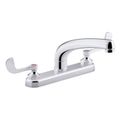 Product Image of Triton Bowe 1.8 Gpm Kitchen Sink Faucet w/ 8-3/16" Swing Spout, Aerated Flow And Wristblade Handles (Polished Chrome), K-810T20-5AFA-CP