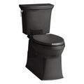 Product Image of Corbelle Two-Piece Elongated Toilet w/ Skirted Trapway, 1.28 Gpf (Black), K-3814-7