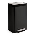 Product Image of 13-Gallon Stainless Steel Step Trash Can (Black Stainless), K-20940-BST