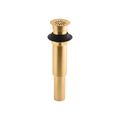 Product Image of Decorative Grid Drain Without Overflow (Vibrant Brushed Moderne Brass), K-7107-2MB