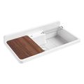 Product Image of Farmstead 45" Top-/Wall-Mount Single-Bowl Workstation Farmhouse Kitchen Sink (White), K-21103-2HW-0