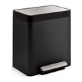 Product Image of 8-Gallon Stainless Steel Step Trash Can (Black Stainless), K-20942-BST