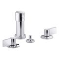Product Image of Components Widespread Bidet Faucet w/ Lever Handles (Polished Chrome), K-77983-4-CP