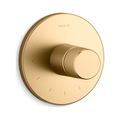 Product Image of Mastershower Temperature Control Valve Trim w/ Oyl Handle (Vibrant Brushed Moderne Brass)