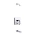 Product Image of Rite-Temp Bath And Shower Trim Kit w/ Push-Button Diverter, Without Showerhead (Polished Chrome)