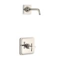 Product Image of Rite-Temp Shower Trim Kit w/ Cross Handle, Without Showerhead (Vibrant Polished Nickel), K-TLS13134-3A-SN
