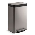 Product Image of Dual-Compartment Step Trash Can (Stainless Steel), K-20956-ST
