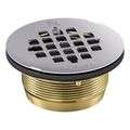 Product Image of Round Brass Shower Receptor Drain (Polished Stainless), K-22675-S