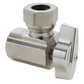 Product Image of 1/2" FIP x 7/16" OD & 1/2" Slip-Joint 1/4 Turn Angle Stop, Lead Free (Chrome)