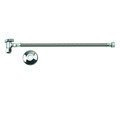 Product Image of 1/2" Nom Comp x 3/8" OD Comp Faucet Supply Kit w/ 1/4 Turn Angle Ball Stop (20" Length)