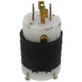 Product Image of Turnlok Industrial Grade Plug, 20A, NEMA L14-20P - Black/White (125V)