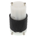 Product Image of Turnlok Industrial Grade Connector, 30A, NEMA L14-30R - Black/White (125V)