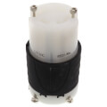 Product Image of Turnlok Industrial Grade Connector, 30A, NEMA L15-30R - Black/White (250V)