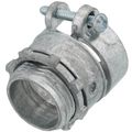 Product Image of 1" Zinc BX-Flex Squeeze Connector with Round End Stop