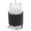 Product Image of Turnlok Industrial Grade Connector, 20A, NEMA L6-20R - Black/White (250V)