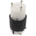 Product Image of Turnlok Industrial Grade Connector, 30A, NEMA L6-30R - Black/White (250V)