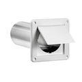Product Image of 4" White Plastic Single Flap Vent (11" Tail Pipe)