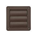 Product Image of 4" Brown Plastic Louvered Vent